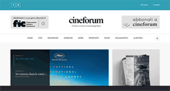 Desktop Screenshot of cineforum.it