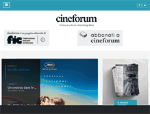 Tablet Screenshot of cineforum.it